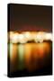 Hamburg Harbour in the Evening, Lights, Hamburg, Germany, Europe-Axel Schmies-Stretched Canvas