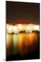 Hamburg Harbour in the Evening, Lights, Hamburg, Germany, Europe-Axel Schmies-Mounted Photographic Print