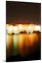 Hamburg Harbour in the Evening, Lights, Hamburg, Germany, Europe-Axel Schmies-Mounted Photographic Print