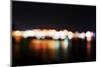 Hamburg Harbour in the Evening, Lights, Hamburg, Germany, Europe-Axel Schmies-Mounted Premium Photographic Print