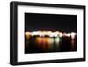 Hamburg Harbour in the Evening, Lights, Hamburg, Germany, Europe-Axel Schmies-Framed Photographic Print