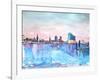 Hamburg Harbour Skyline and Elbe Philharmonic Hall-Markus Bleichner-Framed Art Print