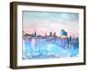 Hamburg Harbour Skyline and Elbe Philharmonic Hall-Markus Bleichner-Framed Art Print