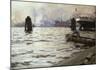 Hamburg Harbour-Anders Zorn-Mounted Premium Giclee Print