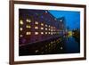 Hamburg, Harburg Channel, Dusk-Thomas Ebelt-Framed Photographic Print