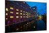 Hamburg, Harburg Channel, Dusk-Thomas Ebelt-Mounted Photographic Print