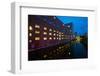 Hamburg, Harburg Channel, Dusk-Thomas Ebelt-Framed Photographic Print