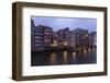 Hamburg, Historical Deichstra§e, in the Evening-Catharina Lux-Framed Photographic Print