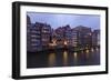 Hamburg, Historical Deichstra§e, in the Evening-Catharina Lux-Framed Photographic Print