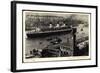 Hamburg, Hsdg Dampfer Cap Arcona, Ausreise-null-Framed Giclee Print