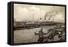 Hamburg, HSDG, Dampfschiff Cap Arcona, Jonas-null-Framed Stretched Canvas