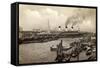 Hamburg, HSDG, Dampfschiff Cap Arcona, Jonas-null-Framed Stretched Canvas