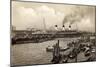 Hamburg, HSDG, Dampfschiff Cap Arcona, Jonas-null-Mounted Giclee Print