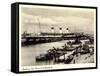 Hamburg, HSDG, Dampfschiff Cap Arcona, Überseebrücke-null-Framed Stretched Canvas