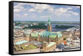 Hamburg in A Summer Day-SergiyN-Framed Stretched Canvas