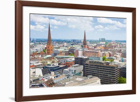 Hamburg in A Summer Day-SergiyN-Framed Photographic Print