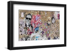 Hamburg, Karolinenviertel District, Wall, Brightly, Graffiti-Catharina Lux-Framed Photographic Print