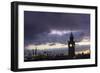 Hamburg, Landing Stages, Harbour, Dusk-Catharina Lux-Framed Photographic Print