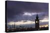 Hamburg, Landing Stages, Harbour, Dusk-Catharina Lux-Stretched Canvas
