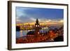 Hamburg Landungsbruecken Sunset Rf-topaspics-Framed Photographic Print