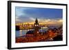 Hamburg Landungsbruecken Sunset Rf-topaspics-Framed Photographic Print