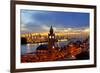 Hamburg Landungsbruecken Sunset Rf-topaspics-Framed Photographic Print