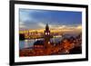 Hamburg Landungsbruecken Sunset Rf-topaspics-Framed Photographic Print