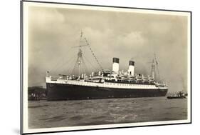 Hamburg, M.S. Monte Cervantes Im Hafen, Boot-null-Mounted Giclee Print