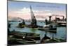 Hamburg Mitte, Transportabler Kran Im Hafen, Dampfer Expedient-null-Mounted Giclee Print