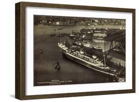 Hamburg, Norddeutscher Lloyd Bremen, Dampfer Europa-null-Framed Giclee Print