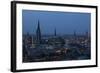 Hamburg, Old Town, Dusk-Catharina Lux-Framed Photographic Print