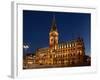 Hamburg, Panorama, City Hall Market, in the Evening-Catharina Lux-Framed Photographic Print