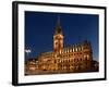 Hamburg, Panorama, City Hall Market, in the Evening-Catharina Lux-Framed Photographic Print