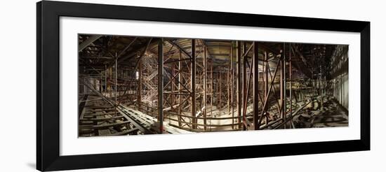 Hamburg, Panorama, Elbphilharmonie, Interior Scaffolding, Roof-Catharina Lux-Framed Photographic Print