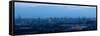 Hamburg, Panorama, Harbour, Overview, Evening-Catharina Lux-Framed Stretched Canvas