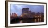 Hamburg, Panorama, Historical Deichstrasse, Nikolaifleet, in the Evening-Catharina Lux-Framed Photographic Print