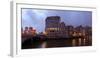 Hamburg, Panorama, Historical Deichstrasse, Nikolaifleet, in the Evening-Catharina Lux-Framed Photographic Print