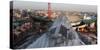 Hamburg, Panorama, Roof of the Elbphilharmonie, Construction Site-Catharina Lux-Stretched Canvas