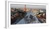 Hamburg, Panorama, Roof of the Elbphilharmonie, Construction Site-Catharina Lux-Framed Photographic Print