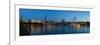 Hamburg, Panorama, the Inner Alster, Dusk-Catharina Lux-Framed Photographic Print