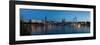 Hamburg, Panorama, the Inner Alster, Dusk-Catharina Lux-Framed Photographic Print