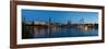 Hamburg, Panorama, the Inner Alster, Dusk-Catharina Lux-Framed Photographic Print