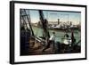 Hamburg, Partie Am Hafen, Arbeiter an Deck-null-Framed Giclee Print