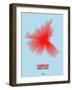 Hamburg Radiant Map 1-NaxArt-Framed Art Print