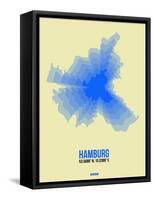 Hamburg Radiant Map 2-NaxArt-Framed Stretched Canvas