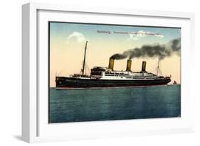 Hamburg, Riesendampfer Vaterland Im Hafen-null-Framed Giclee Print