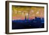 Hamburg Skyline with Elbe Philharmonic Hall-Markus Bleichner-Framed Art Print