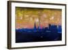 Hamburg Skyline with Elbe Philharmonic Hall-Markus Bleichner-Framed Art Print