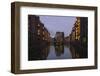 Hamburg, Speicherstadt, Dusk-Catharina Lux-Framed Photographic Print