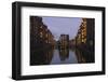 Hamburg, Speicherstadt, Dusk-Catharina Lux-Framed Photographic Print